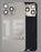 Tapa Trasera  para Iphone 15 pro max plateado
