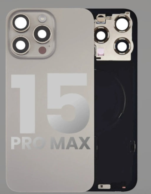 Tapa Trasera  para Iphone 15 pro max plateado
