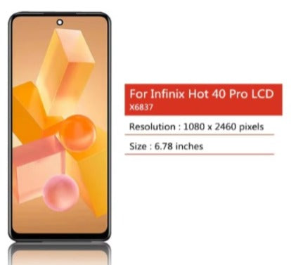 Pantalla infinix hot 40 pro