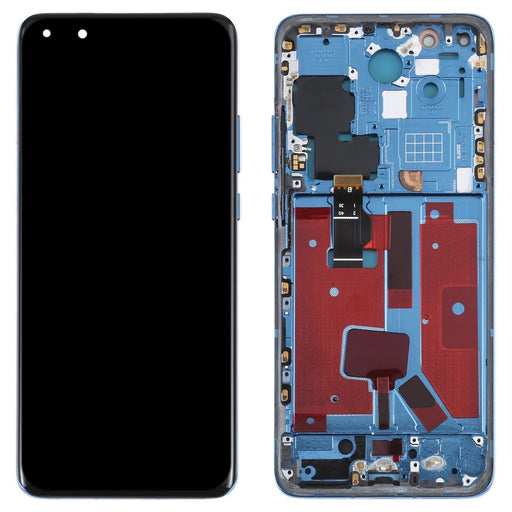 Pantalla Huawei P40  pro 5G ELS-N04  con marco Azul