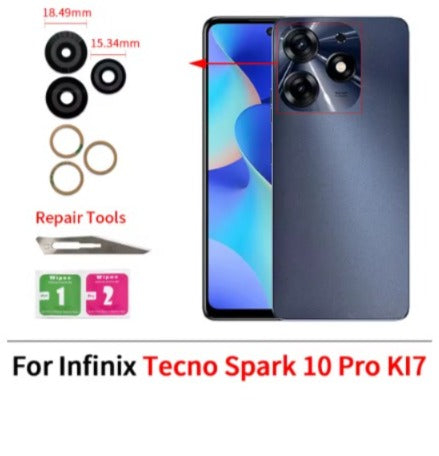Lente de Camara trasera para Tecno Spark 10 pro
