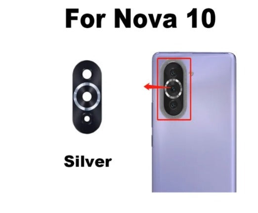 Lente de Camara para  Huawei Nova 10  plateado