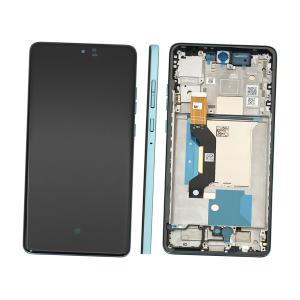 Pantalla Motorola Edge 60 fusion con marco verde