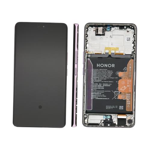 Pantalla  Honor magic 7  lite con marco morado
