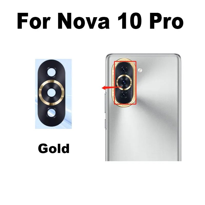 Lente de Camara para  Huawei Nova   10  PRO dorado