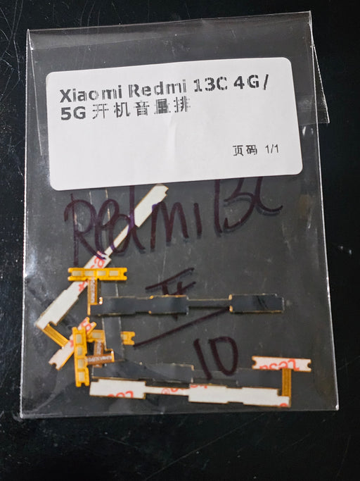 Flex de botones de encendido para xiaomi redmi 13c 4G/5G