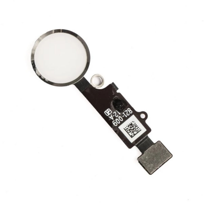 Botón de inicio Cable flexible para iPhone 7 - Blanco Plateado (Cosmético no funcional)