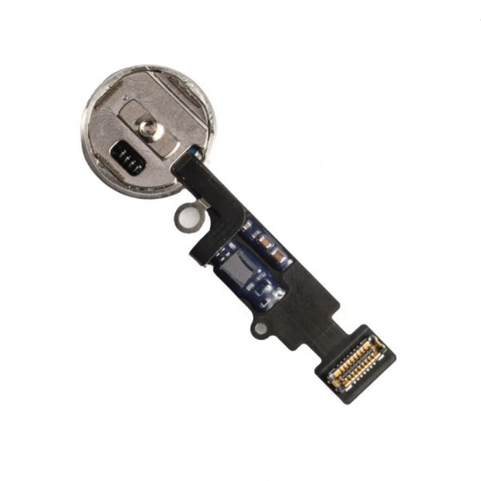 Botón de inicio Cable flexible para iPhone 7 - Blanco Plateado (Cosmético no funcional)