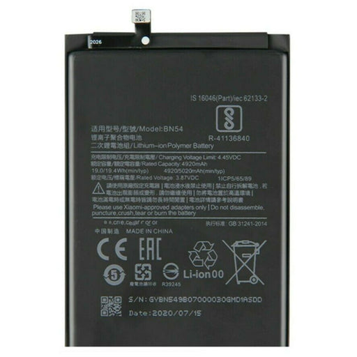 Batería compatible con Xiaomi redmi note 9
